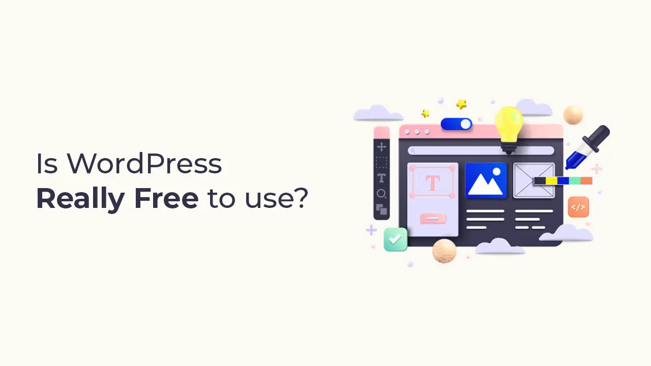 is wordpress really free to use