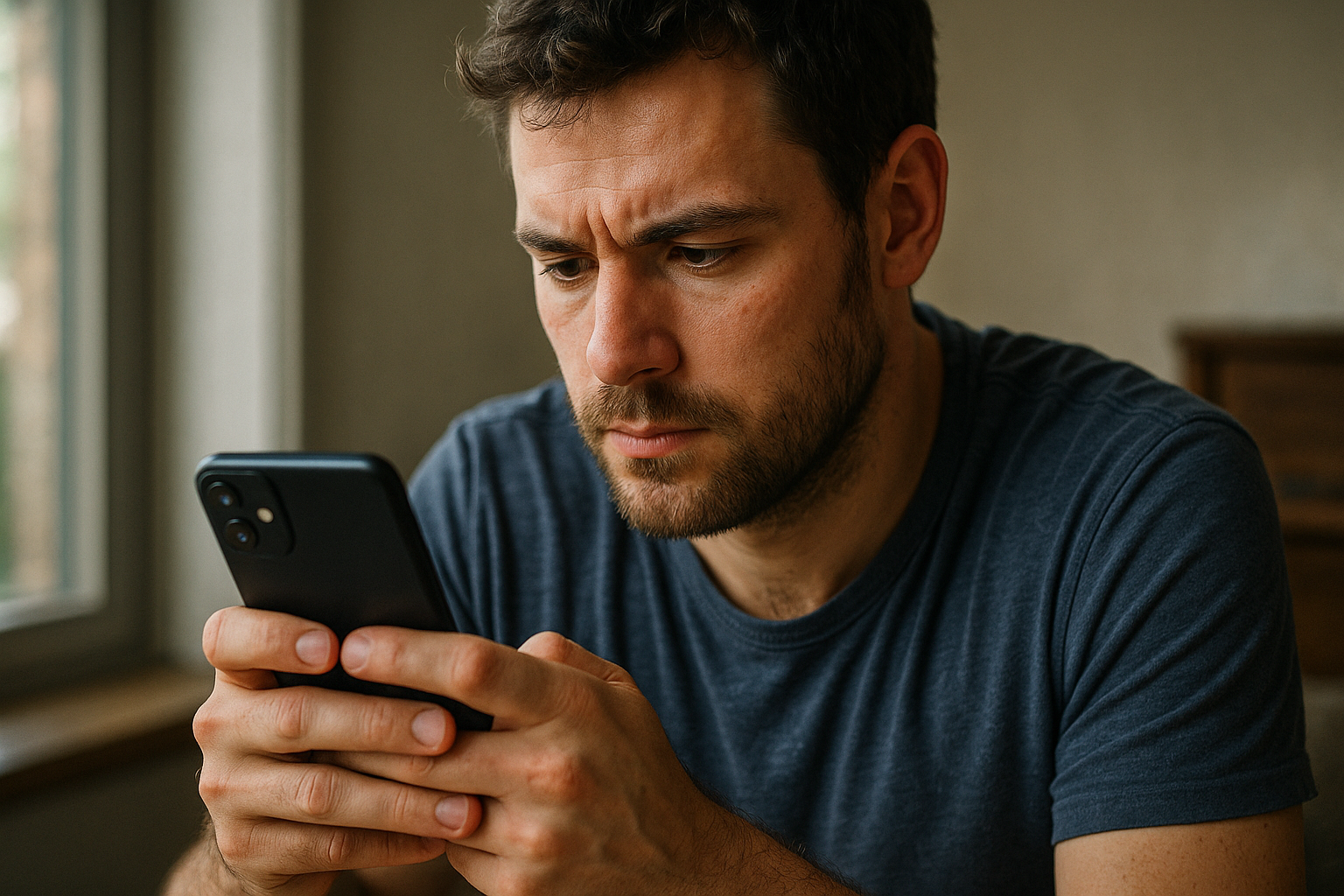 person using phone